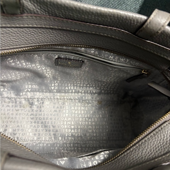 Kate Spade Project Gray Leather Tote Bag - Picture 3 of 13